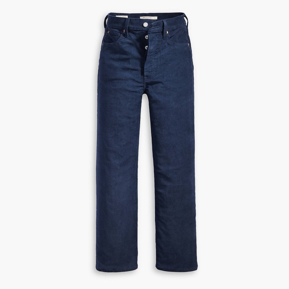 Levi’s ribcage straight navy corduroys